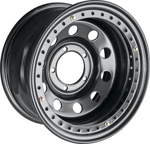 Колёсный диск OFF-ROAD Wheels усиленный стальной черный 5x139,7 8xR16 d110 ET-24 с черным бедлоком для УАЗ Patriot 2005-2025. Артикул 1680-53910BL-24 BD-B