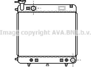 Радиатор охлаждения двигателя AVA для Mercedes-Benz T1 1977-1996. Артикул MS2122
