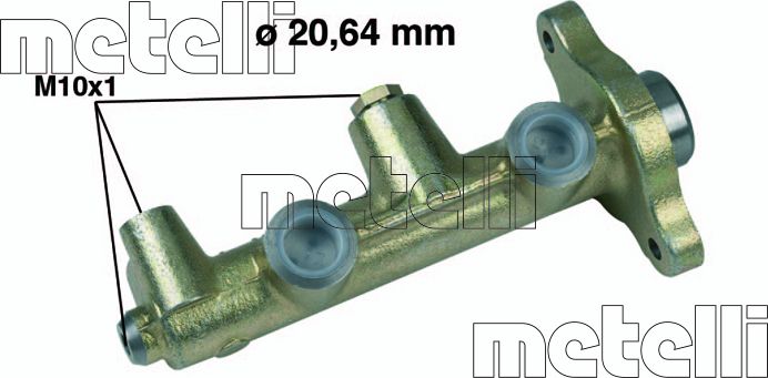 Тормозной цилиндр главный Metelli для Opel Ascona A 1970-1975. Артикул 05-0179