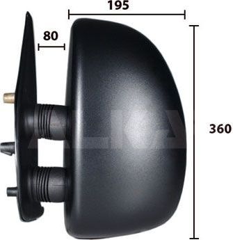 Зеркало боковое Alkar левое для Fiat Ducato II 2002-2006. Артикул 9225921