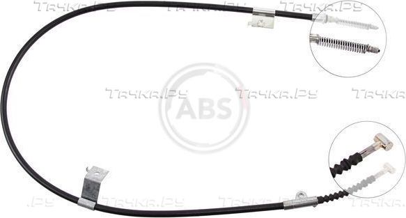 Трос ручника (тросик ручного тормоза) ABS. Артикул K13738