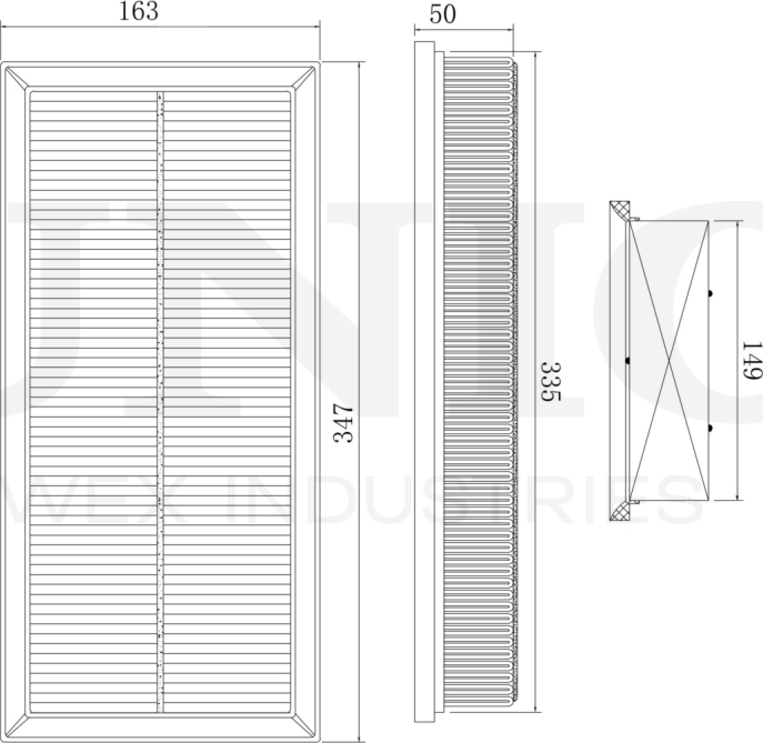 Фильтр воздушный (Unio). Артикул FLT-10231