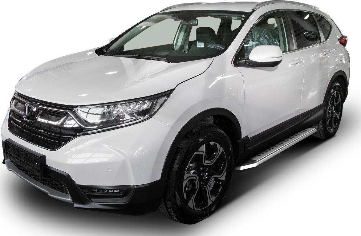Пороги алюминиевые Rival Bmw-Style овал для Honda CR-V V 2017-2026. Артикул B173AL.2103.1