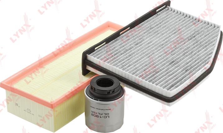 Комплект фильтров для ТО LYNXauto. Артикул LK-3080