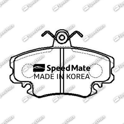 Тормозные колодки SpeedMate передние для Renault 19 II 1991-1992. Артикул SM-BPE142