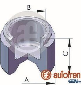 Поршень тормозного суппорта Autofren Seinsa (сталь). Артикул D02522