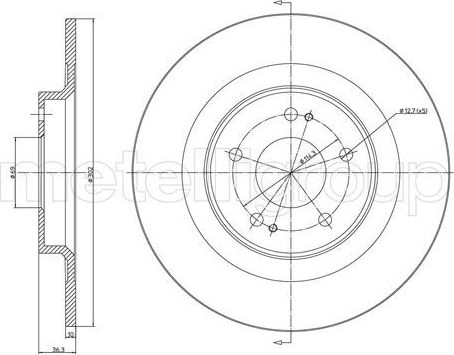 Тормозной диск Trusting. Артикул DF1709
