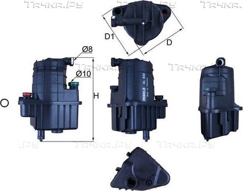 Топливный фильтр Mahle для Renault Modus I 2004-2012. Артикул KL 832D