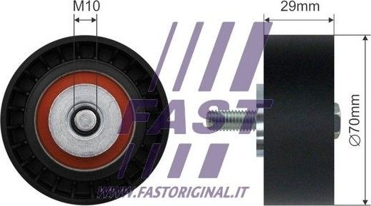 Направляющий (ведущий) ролик приводного поликлинового ремня Fast. Артикул FT44575