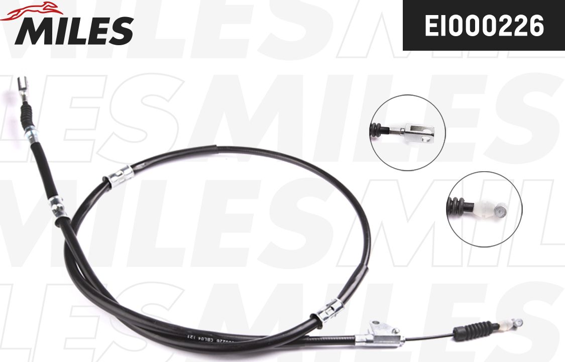 Трос ручника (тросик ручного тормоза) Miles. Артикул EI000226