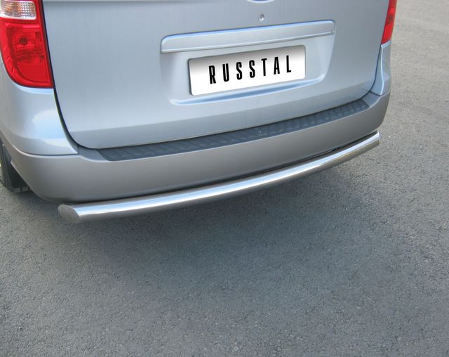 Защита RusStal заднего бампера d76 (дуга) для Hyundai H1 Grand Starex 2007-2026. Артикул HHZ-000020