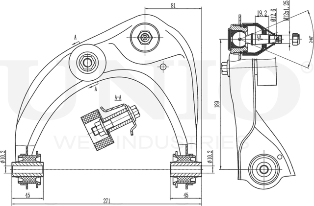 Рычаг подвески (Unio). Артикул SSP-40026