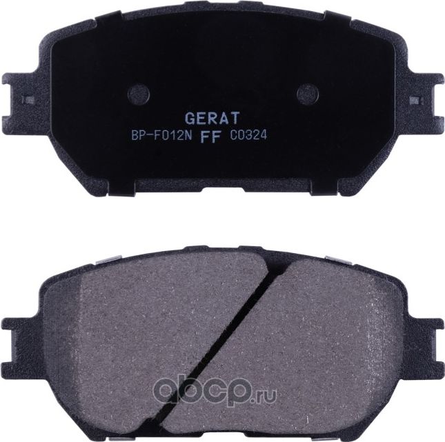 Тормозные колодки Gerat BP-F012N (передние) Normal Gerat. Артикул BPF012N