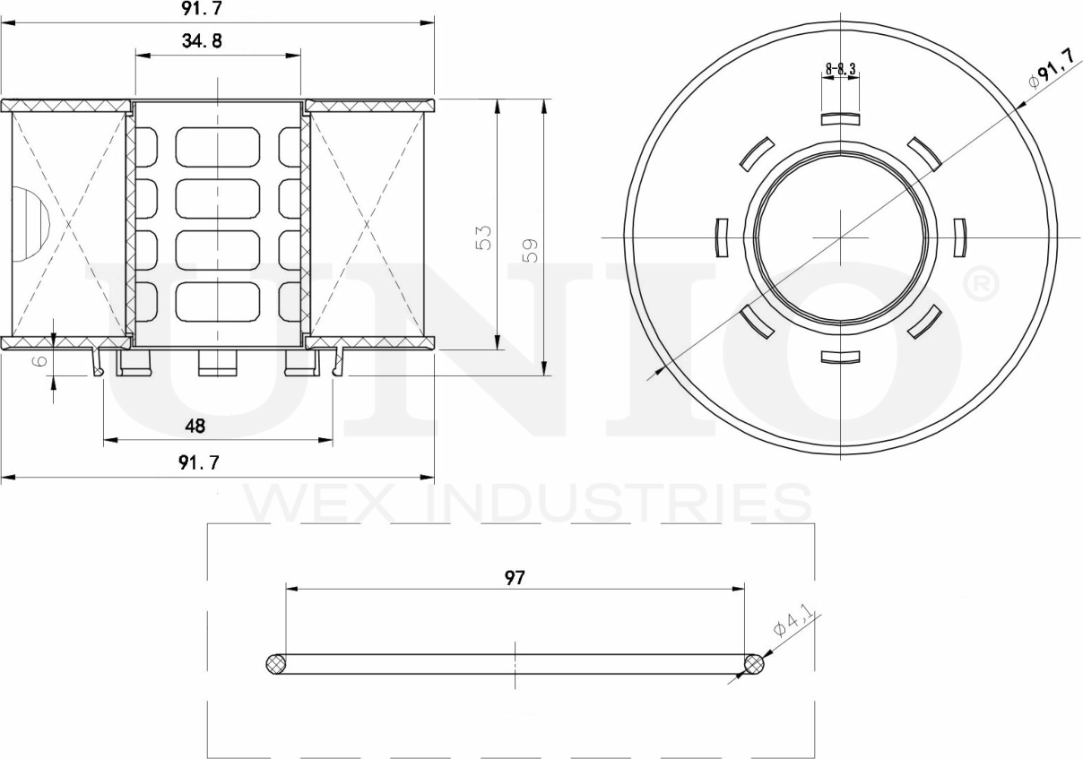 Фильтр масляный (Unio). Артикул FLT-20076