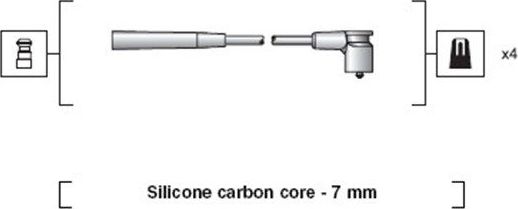 Высоковольтные провода (провода зажигания) (комплект) Magneti Marelli. Артикул 941318111235