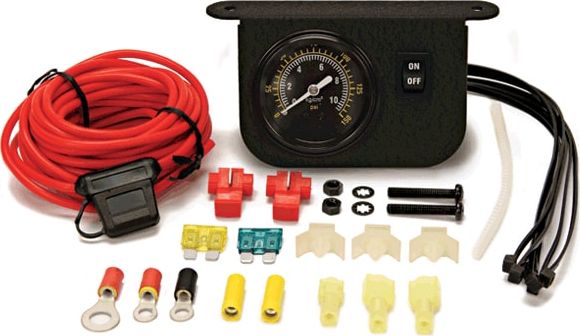 Манометр VIAIR бортовой 2 от 0 до 10 атм черный. Артикул 20062