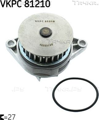 Помпа (водяной насос) SKF для SEAT Cordoba I 1993-2002. Артикул VKPC 81210