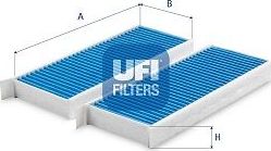 Салонный фильтр UFI ARGENTIUM. Артикул 34.254.00