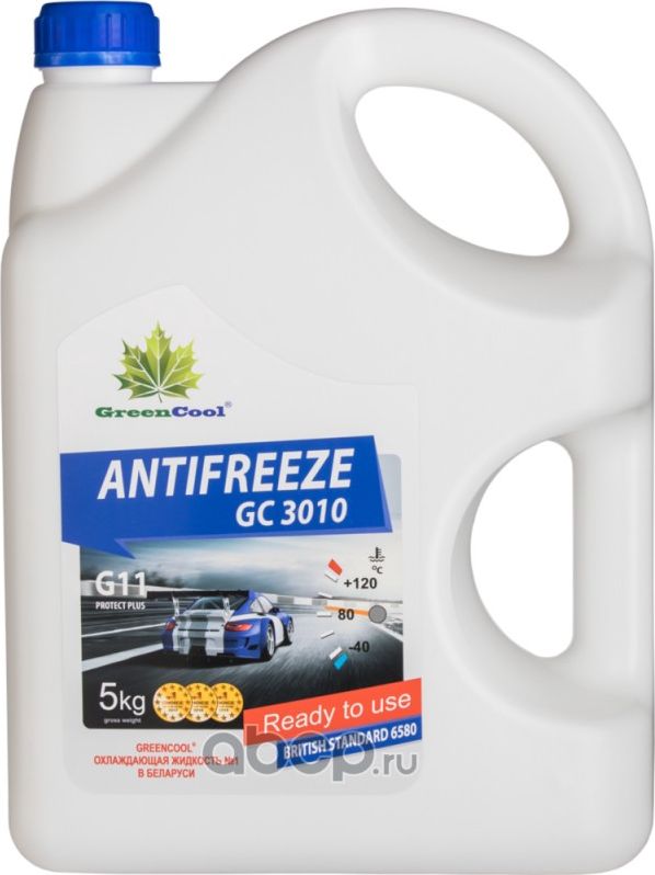 Антифриз GreenCool GC3010 G11, 5 кг (син.) Greencool. Артикул 791678