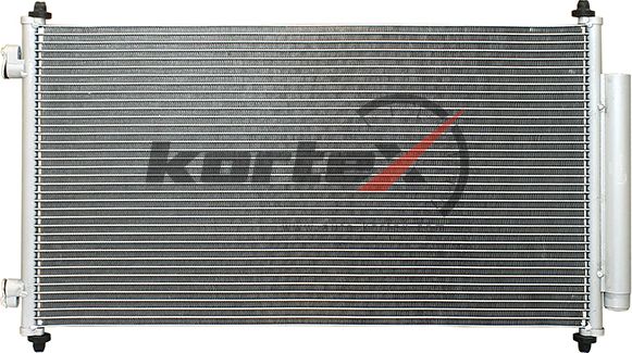 Радиатор кондиционера с ресивером (Kortex). Артикул KRD2028