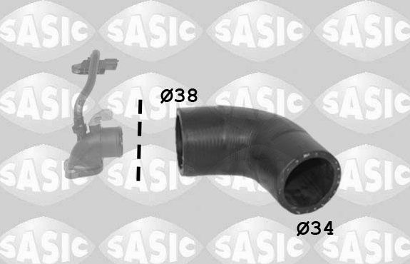 Патрубок интеркулера Sasic для Renault Modus I 2004-2012. Артикул 3334040