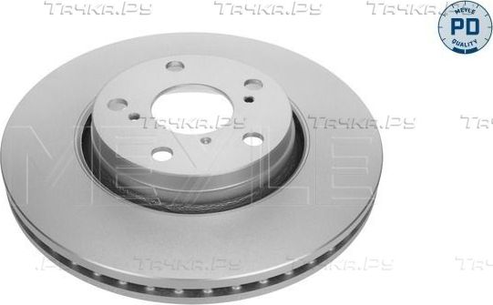 Тормозной диск Meyle PD передний для Toyota Corolla E140, E150 2006-2014. Артикул 30-15 521 0119/PD