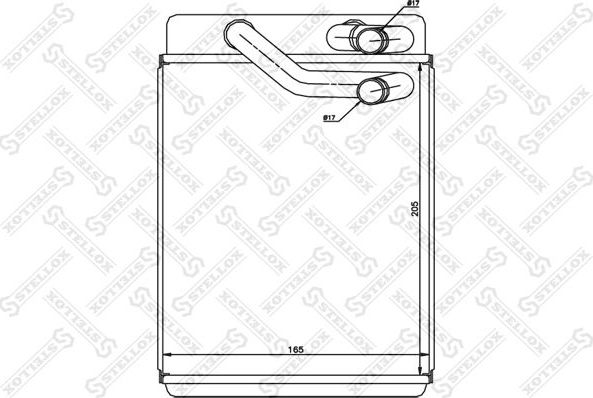 Радиатор отопителя (печки) Stellox. Артикул 10-35192-SX