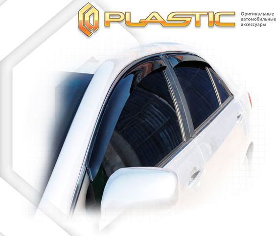 Дефлекторы СА Пластик для окон (Classic полупрозрачный) Toyota Camry 40 (V40, XV40) 2006-2009. Артикул 2010030301075