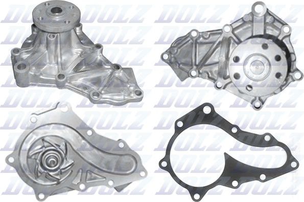 Помпа (водяной насос) Dolz для Mazda CX-7 I 2009-2013. Артикул M468