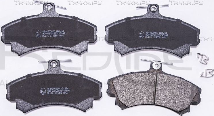 Тормозные колодки RED Line передние для Volvo V40 I 1995-2004. Артикул 27MI005