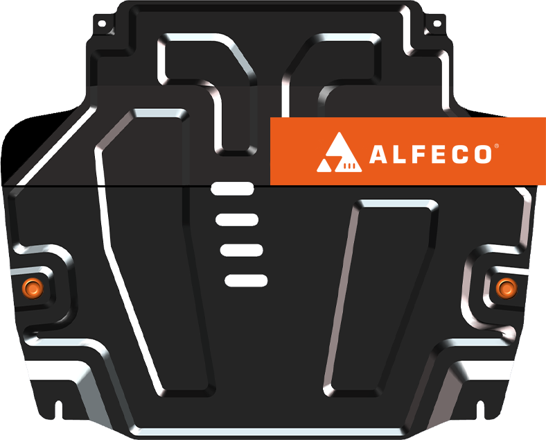 Защита Alfeco для картера и КПП Ravon R4 2016-2026. Артикул ALF.03.18 st