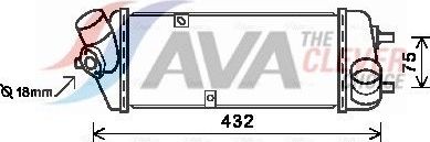 Интеркулер AVA для Hyundai Accent III 2005-2010. Артикул HY4235