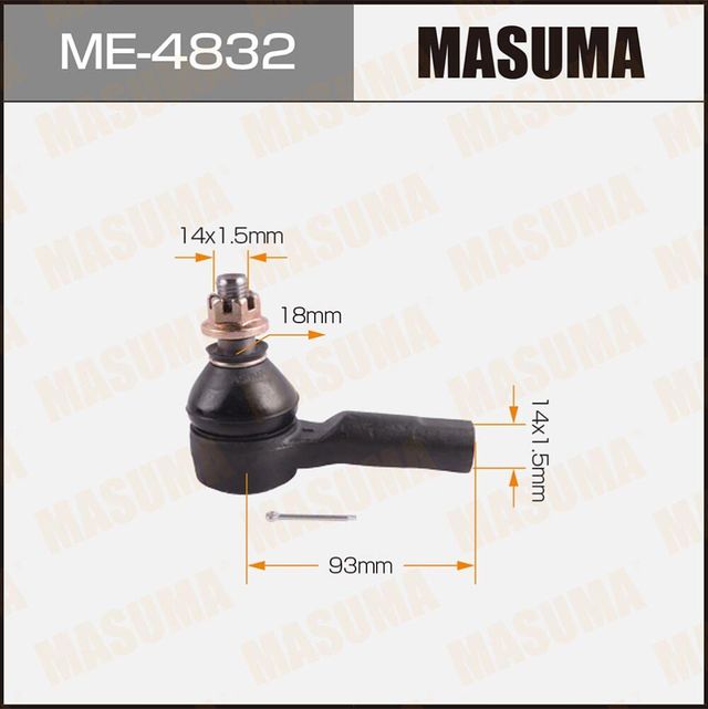 Наконечник рулевой тяги Masuma. Артикул ME-4832
