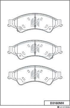 Тормозные колодки MK Kashiyama. Артикул D3160MH