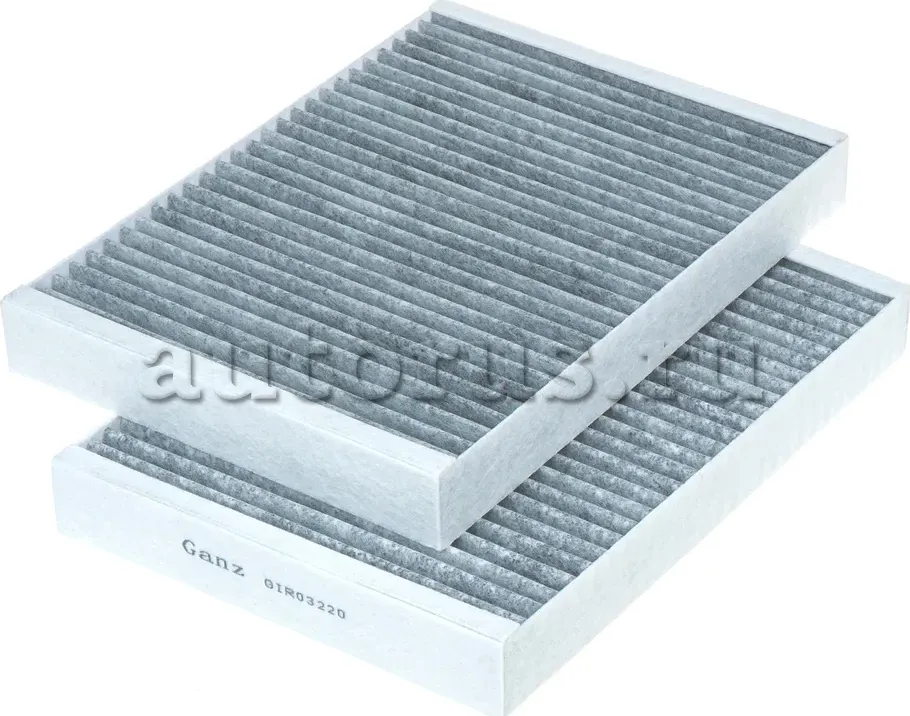 Фильтр салонный, угольный, 2шт (Ganz). Артикул GIR03220