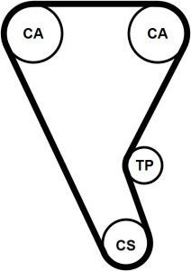 Ремень ГРМ ContiTech для Ford Ranger III 2018-2015. Артикул CT1240