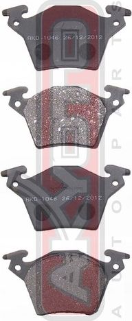 Тормозные колодки Akyoto Packing AKYOTO. Артикул AKD-1046