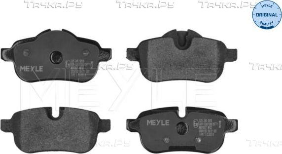 Тормозные колодки Meyle Original. Артикул 025 245 5918