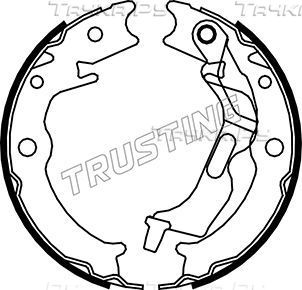 Тормозные колодки (стояночная тормозная система) Trusting задние для Chevrolet Epica I 2005-2012. Артикул 027.007