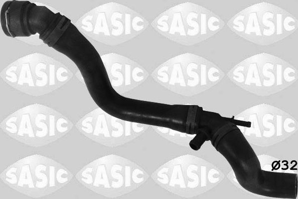 Патрубок радиатора (системы охлаждения) Sasic правый верхний для Volkswagen Golf IV 1997-2006. Артикул 3406120