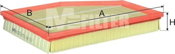 Воздушный фильтр MFilter для BMW 6 II (E63/E64) 2004-2010. Артикул K 771