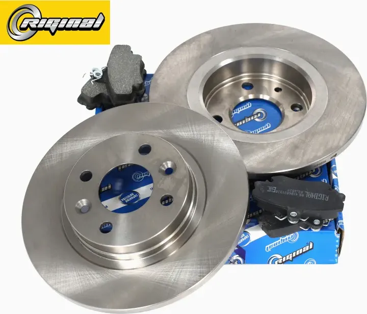 Диски тормозные с колодками передние комплект (Riginal). Артикул RGDF4381KIT