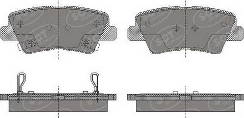Тормозные колодки SCT-Germany. Артикул SP629