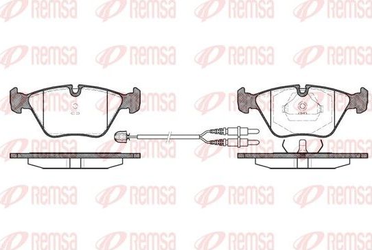 Тормозные колодки Remsa передние для Peugeot 605 1989-1999. Артикул 0270.22