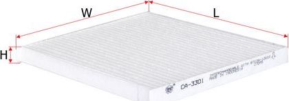 Салонный фильтр Sakura для Toyota Premio I (T24) 2001-2007. Артикул CA-3301