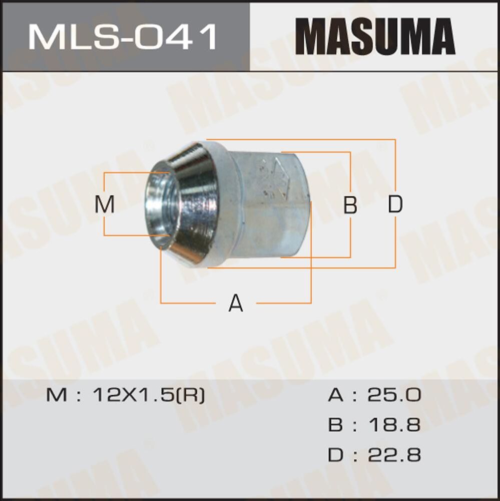 ГАЙКИ MASUMA 12X1.5. Артикул MLS041