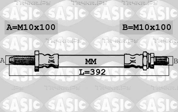 Тормозной шланг Sasic задний для Ford StreetKa 2003-2005. Артикул 6606001