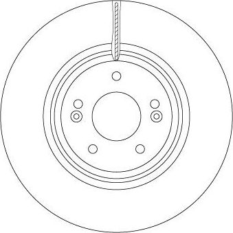 Тормозной диск TRW передний для Kia Optima IV 2015-2026. Артикул DF6958S