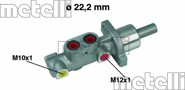 Тормозной цилиндр главный Metelli (алюминий). Артикул 05-0297