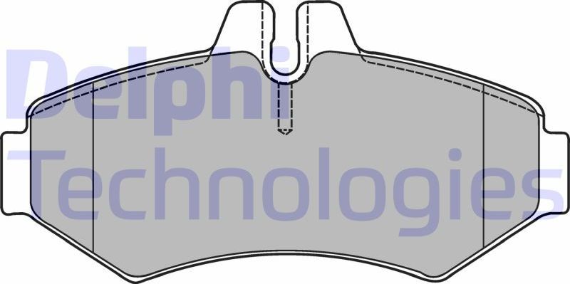 Тормозные колодки Delphi (Low-Metallic). Артикул LP1437